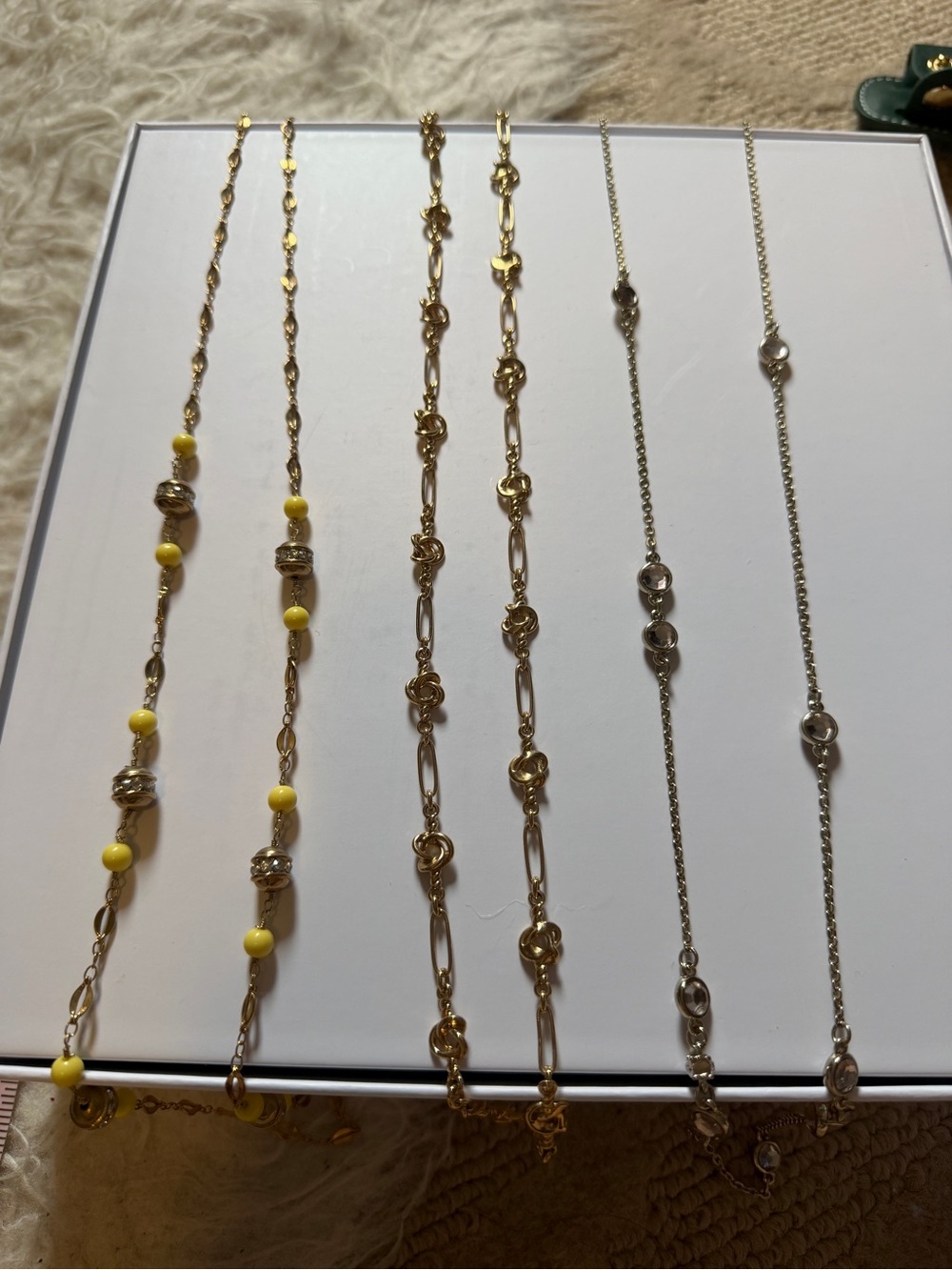 J. Crew Gold and Banana Republic Layering Necklaces